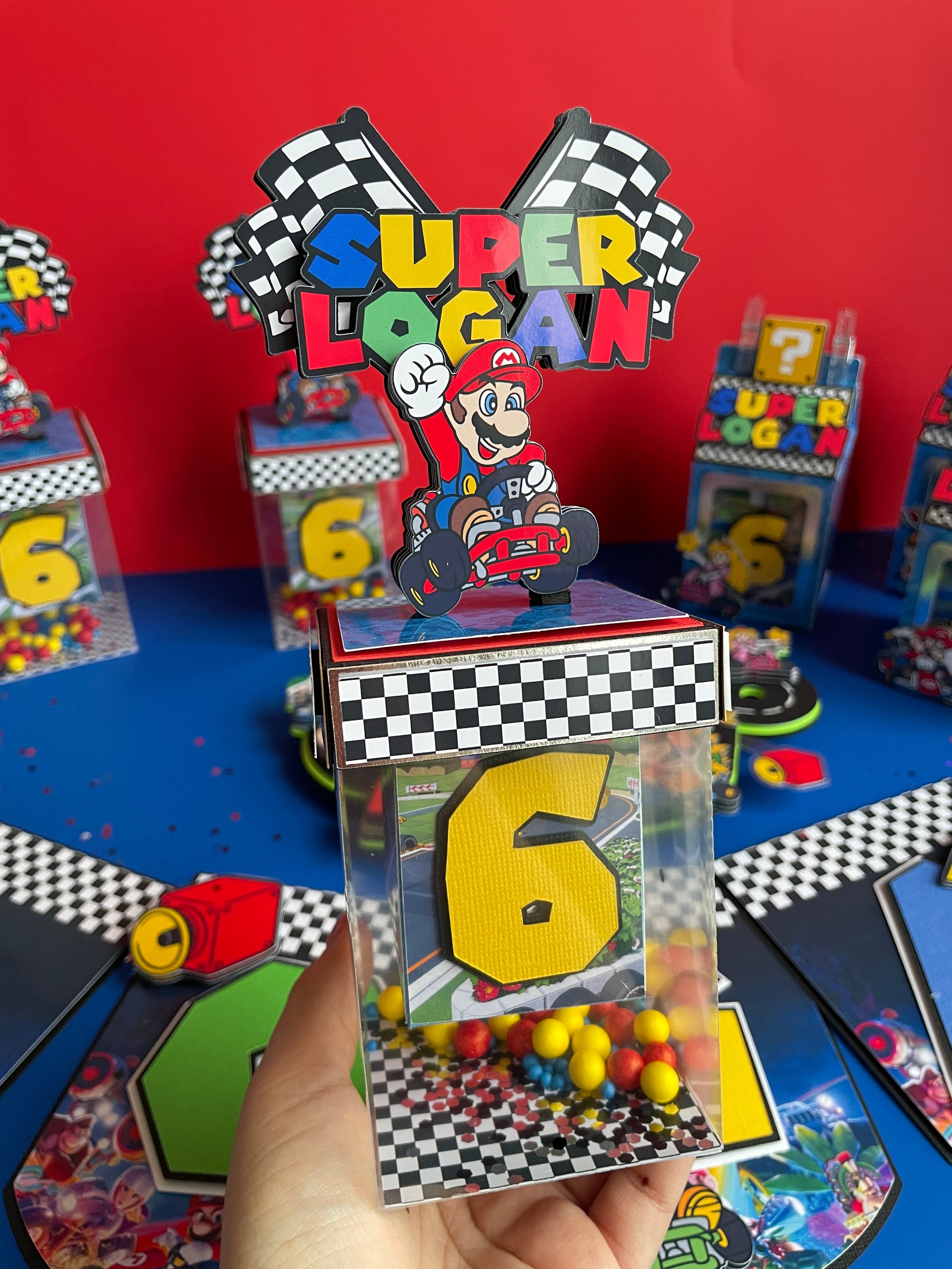 Mario Kart Candy Favor Boxes Sofi's Corner Crafts Custom Party