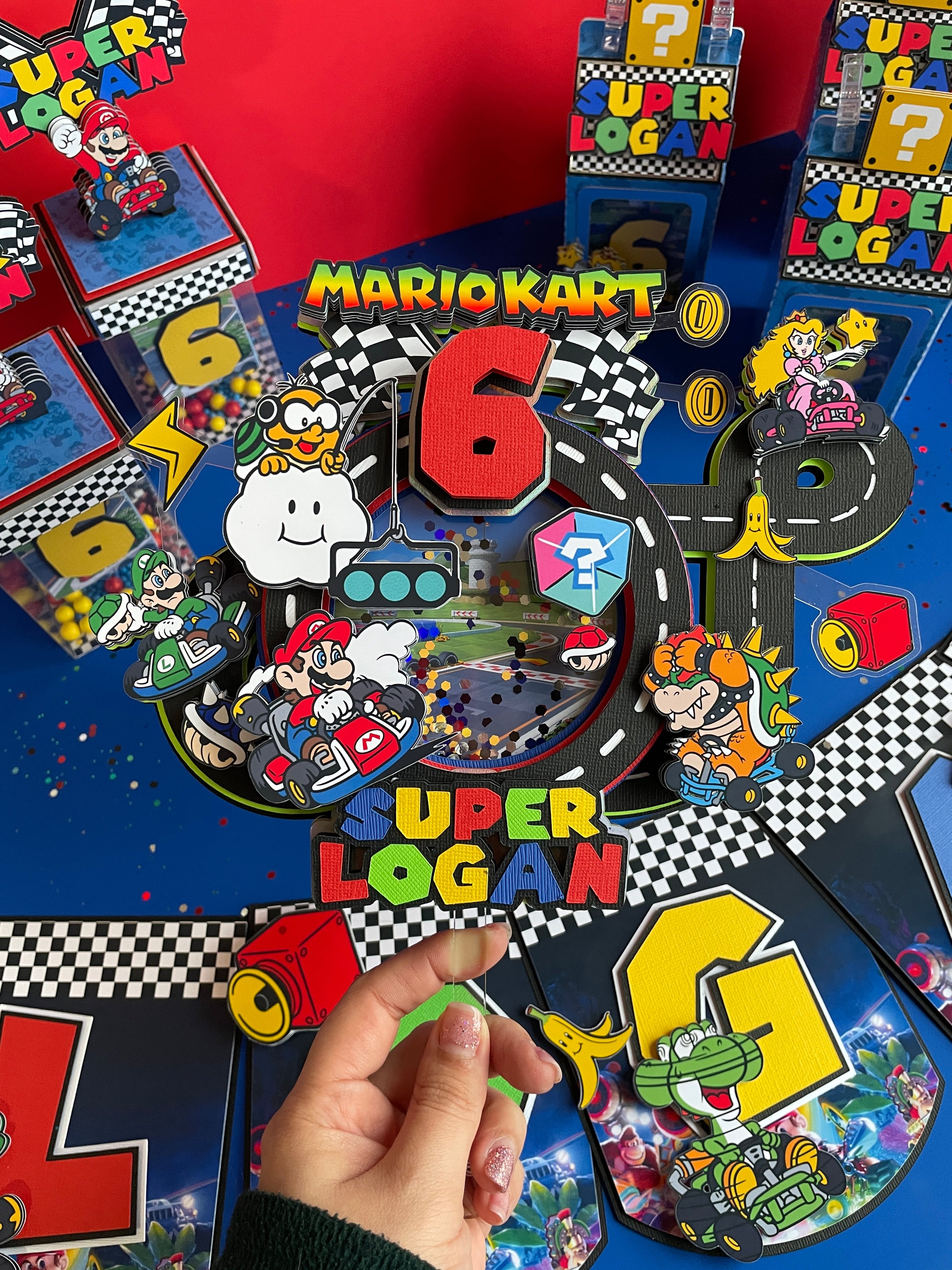 Mario Kart Birthday Banner | Sofi's Corner Crafts | Custom Party Decor