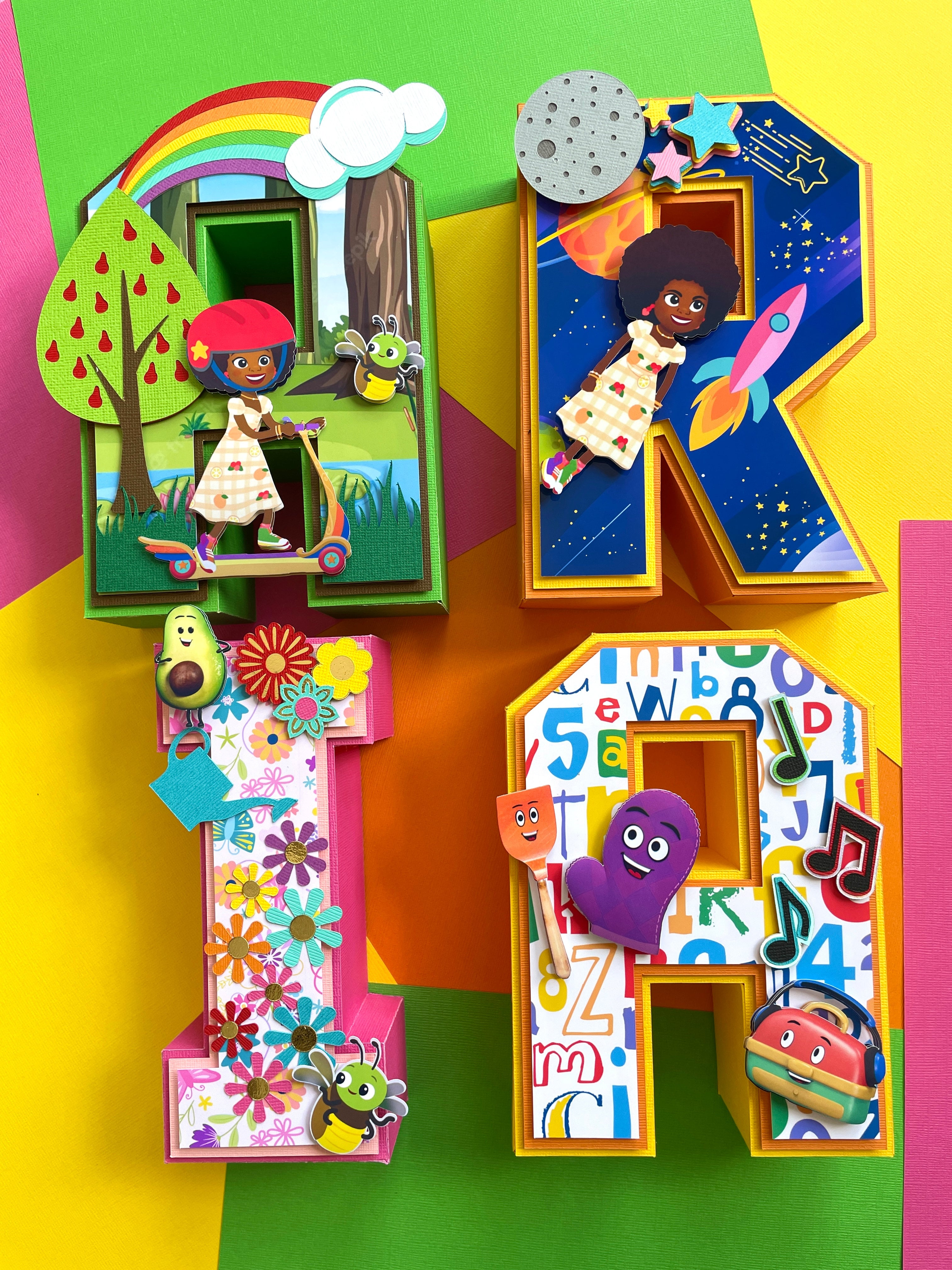 Tab Time 3D Letters | Sofi's Corner Crafts | Custom Party Decor & More